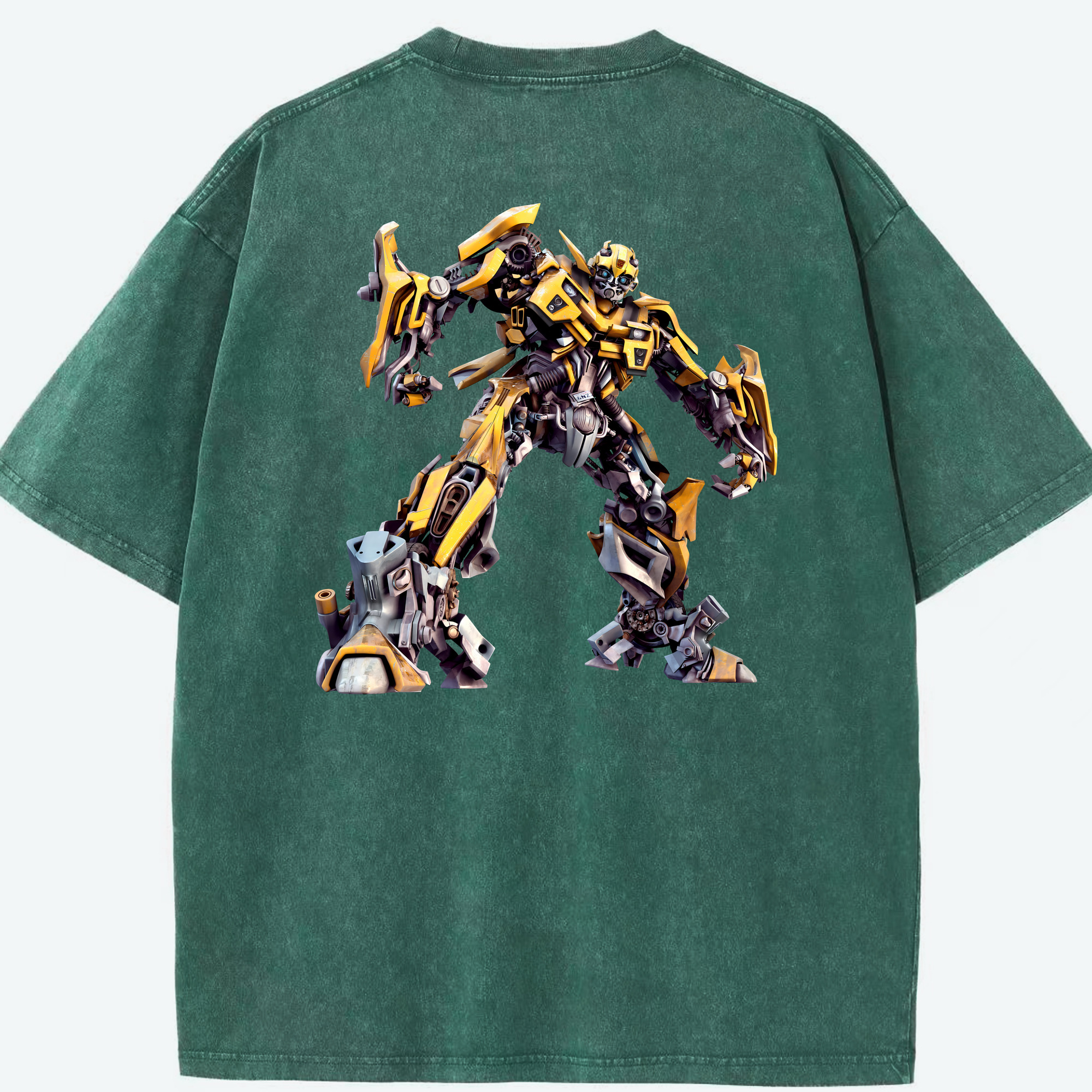 （画像用） Transformers トランスフォーマー 綿100% ヴィンテージ風 半袖Tシャツ（背面プリント）